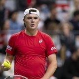 Dominic Stricker a hérité d'une wild card pour le Geneva Open KEYSTONE/ANTHONY ANEX
